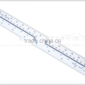 Kearing 34*320*1mm Plastic flight trainning scale rulers in for Pilot Students #KNM-4