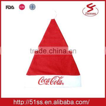 Wholesale promotional gift santa cap felt christmas hat