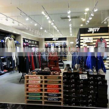 Fashion Black Clothing Shop Interior Clothes Retail Store Design photo-3