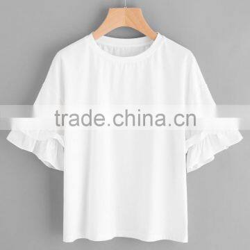 2017 new arrival high quality promotional cheap Hot sale fashion wholesale kids white short sleeve organic cotton blank t-shirt