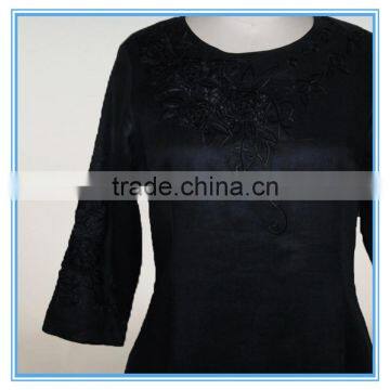 Indian Ladies Embroidery Linen Dress photo-2