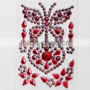 Colorful Self Adhesive Gems Custom Diamond Acrylic Rhinestone Sticker photo-5