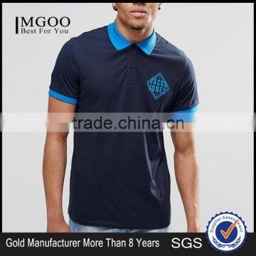 MGOO High Quality 100 Cotton Pique Polos Custom T shirt Printing Short Sleeves Polo Tops