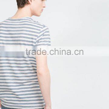 Men Striped Longline t Shirt Wholesale China photo-2