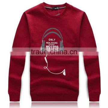 Fashion Round Neck Pullover Custom Wholesale Printing 2016 Thick Warm Fleece Multi-Color Sweatshirt Men photo-4