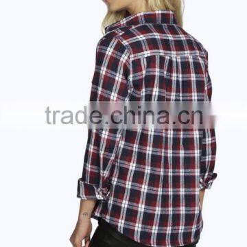 Fashion Classical Casual Women Plaid Shirt New Design Shirts photo-4