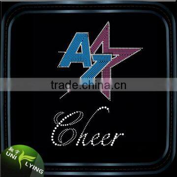 Bling Bling Star Iron On Rhinestone Transfer Star Design Motifs photo-3