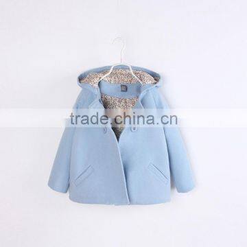 S16155A Wholesale Children Girls Winter Woolen Trench Coats photo-3