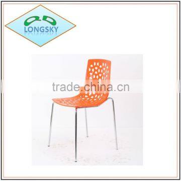 New Products Home Office Cafe Restaurant Conference Furniture Metal Leg Plastic Stackable Chair photo-4