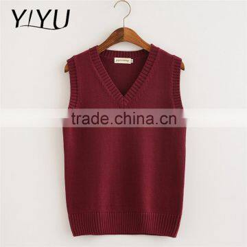 Fashion Winter Fall Boy Wine School Uniform Sweater Vests photo-2