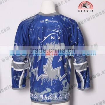Custom 100% Polyester Hockey Jerseys Team Hockey Jersey on Sale photo-3