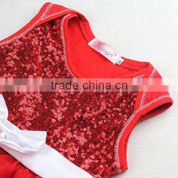 Girls Party Dresses Red Baby Kids Halloween Chiffon Princess Dress With Bow Children Hot Seller GD30828-7 photo-2