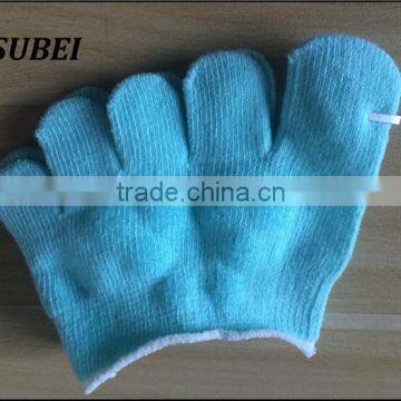 Light Green Women Half Feet Anti-slip Flower Pattern Grip Yaga Socks for Lady Pilates photo-3