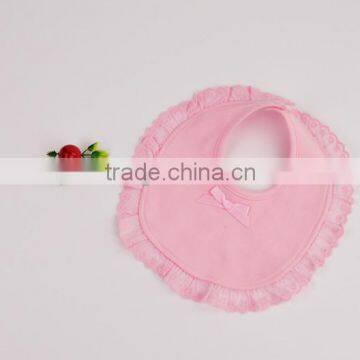 Wholesale 100% Cotton Waterproof Soft Cute Newborn Baby Bib Lace Ruffle Bib photo-2