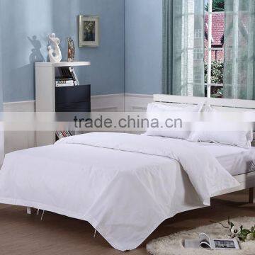 Hotel 100% Cotton White Customized Embroidery Boader Bedding Set