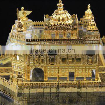 India 24K Gold Plated Crystal Golden Temple Model, Crystal Sikhism Souvenir Gift JC-TG 01 photo-4