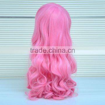 Wholesale Cheap Short Pink Synthetic Wig,Crazy Long Cosplay Wig For Party photo-3