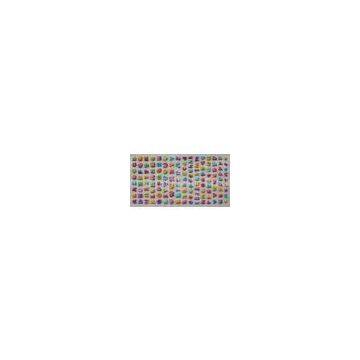90 x 175mm Kids Glitter 3D Puffy Alphabet Stickers, Lovely Bubble Stickers For Computers, Gass