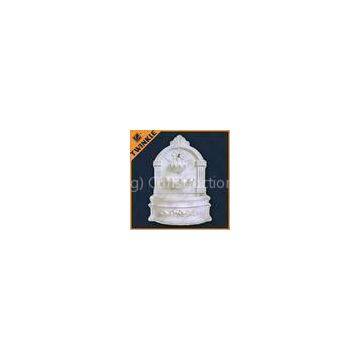 White Marble Natural Stone Water Fountains With Statue For Patio