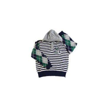 2015 fall winter striped campus sweater intarsia hoody pullover argyle knitwear