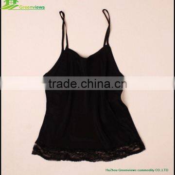 Lady Silk Women Sleeveless Lace Out Vest Casual Party Slim Peplum Sleeveless Tank Tops GVGX0004 photo-2