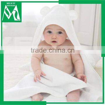 Organic bamboo cotton baby hooded towel