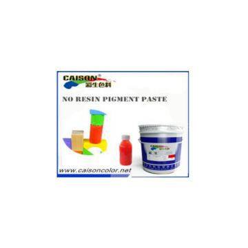 Fluorescent orange red water based pigment paste