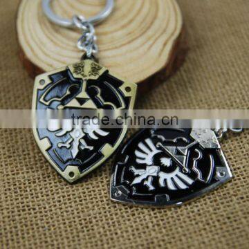 Legend of Zelda Master Sword Letter Opener and Hylian Shield Necklace (Black)