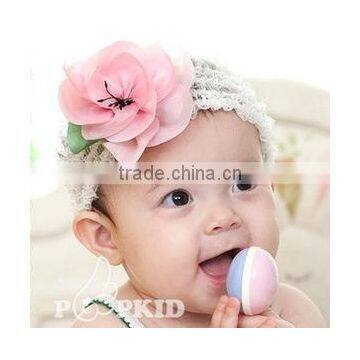 new design simple quality ribbon hair flower baby headbands