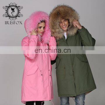 Hot selling latest popular winter raccoon hair lovers' clothes fur coat