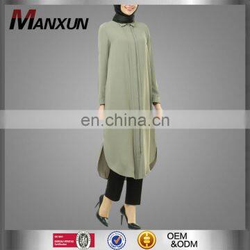 New Style Islamic Tops Shirt Abaya Muslim Blouse Design Dubai Clothing