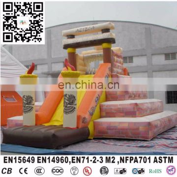 Popular Pyramids Inflatable Bouncy Slide With Climbing Wall