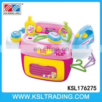 Pretend play washing machine set with music and light