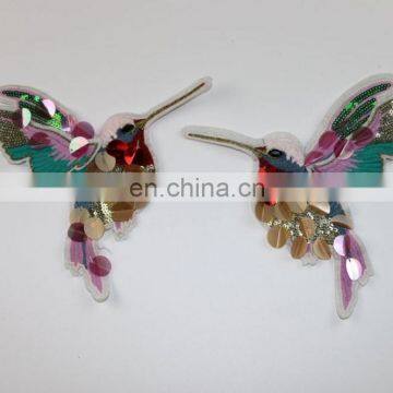 Hot Sale Fahsion 3D Rose Sequin Patch With Glue photo-5