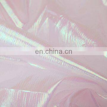 Latest Design New Style Decoration Performance Dress Polyester Fabric Shiny Rainbow Organza photo-3