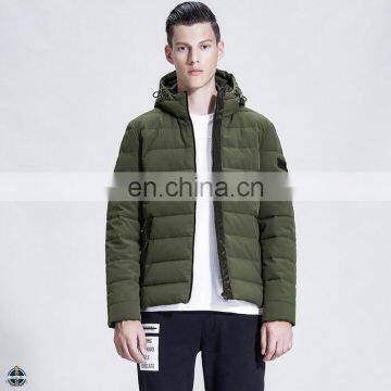 T-MJ517 Wholesale Men's Clothing Fashion Hood Quilted Bomber Jacket