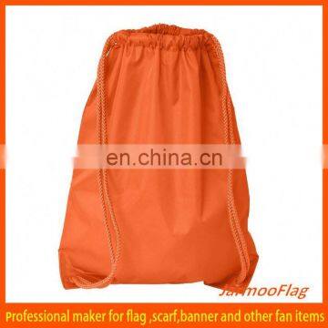 orange promotion drawstring plastic bag