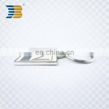 Square Shape Hard Enamel Custom Metal Car Keychain photo-3