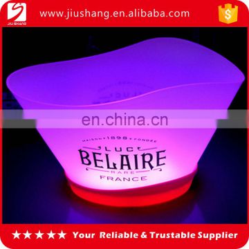 Custom branded logo insulating wine ice buckets with led