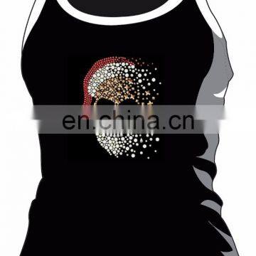 Hot Sale Skull Iron on Metal Studs With Christmas Hat photo-2