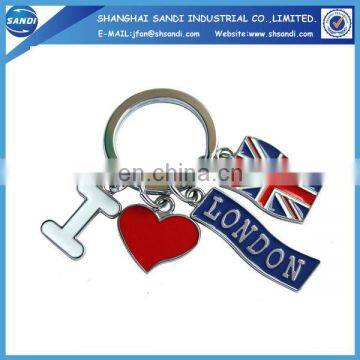 Novelty customized shape zinc alloy metal key chain