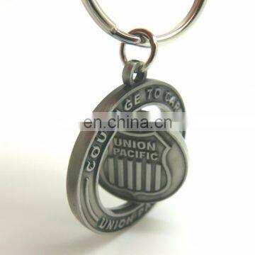 Wholesale Zinc Alloy High Quality CUSTOMIZED Design DOUBLE SIDE ROTATE KEY CHAINS photo-4