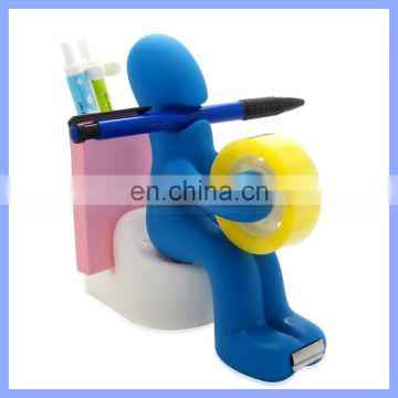 Cute Desk Accessory Tape Dispenser Pen Memo Holder Paper Clip Storage