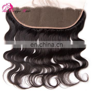 Alibaba hot selling large stock wholsale Malaysian hair lace frontals with baby hair