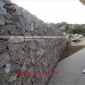 Galvanized Gabion Wire Mesh Baskets / Box / PVC Coated Gabion Mattress For Slope Protection