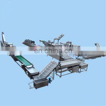 Industrial potato frozen french fries making machinery french fries production line