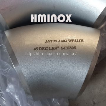 Stainless Steel Seamless Elbow  304 45 Degree