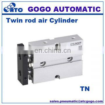 TN airtac type pneumatic double piston rod cylinder