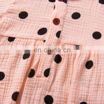 Baby Girl Plain Color Flare Sleeve Cute Pattern Romper Jumpsuit Factory Wholesale Price Boutique Girls Romper photo-6