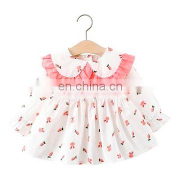 Cartoon children dress Korean princess dress girl long sleeve dress